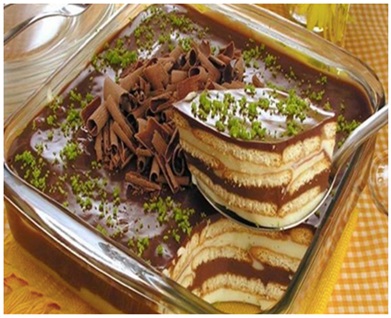 Pavê de Limão e Chocolate !! Pavê de Limão e Chocolate !!